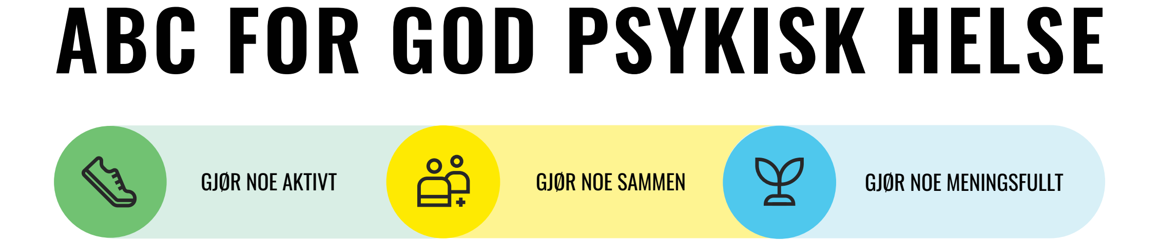 - A: Gjøre noe aktivt - B: Gjøre noe sammen C: Gjøre noe meningsfullt
