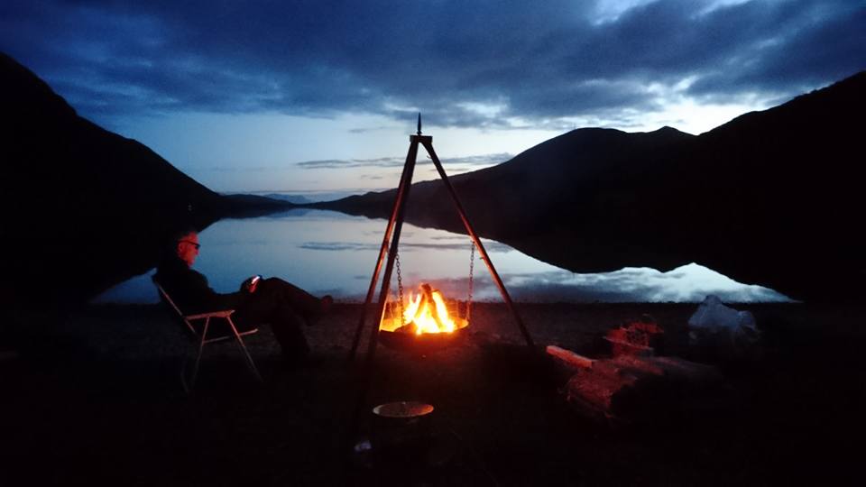 Bålkos på Langvatnet