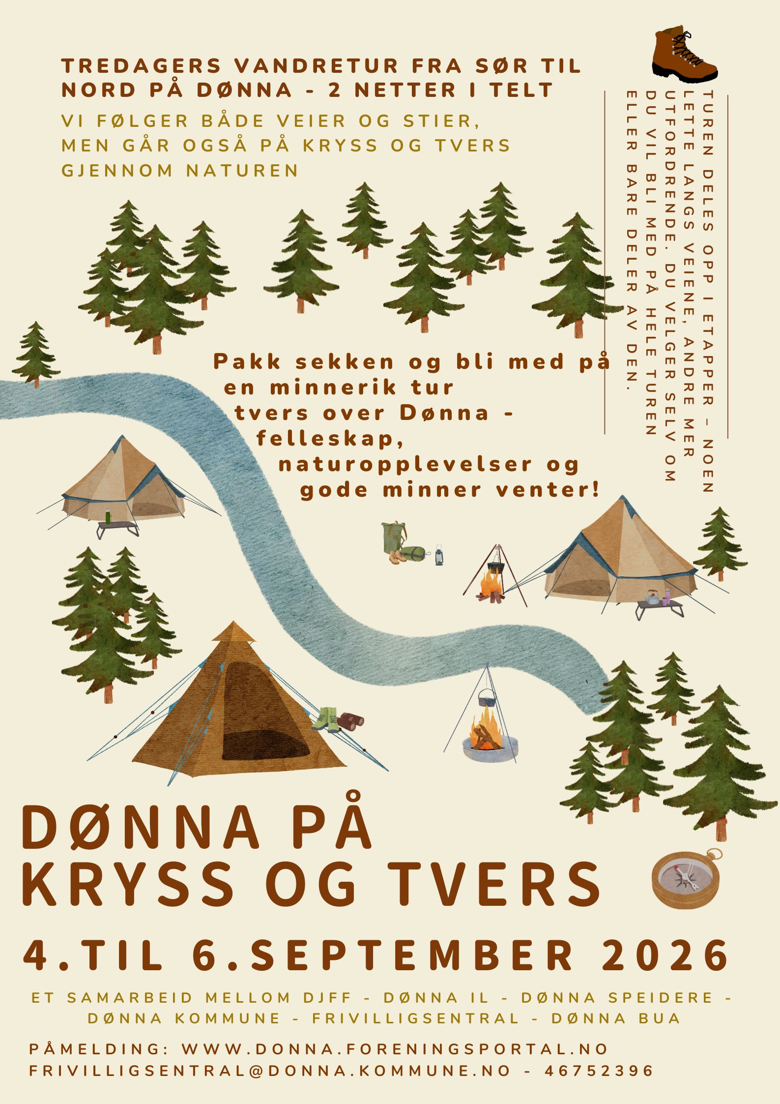 Dønna på kryss og tvers plakat 2026 2