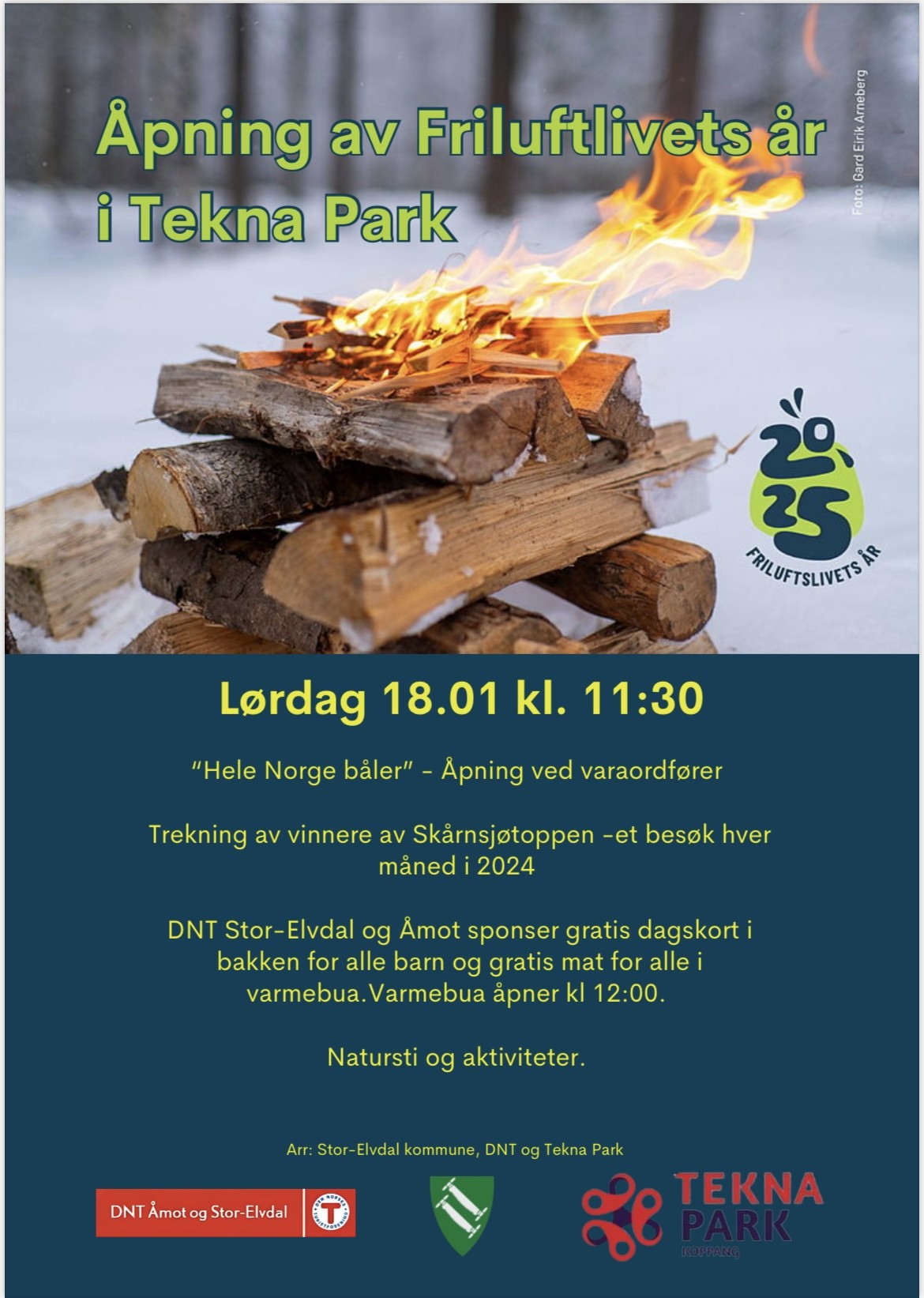 Friluftslivets år åpning i Tekna park