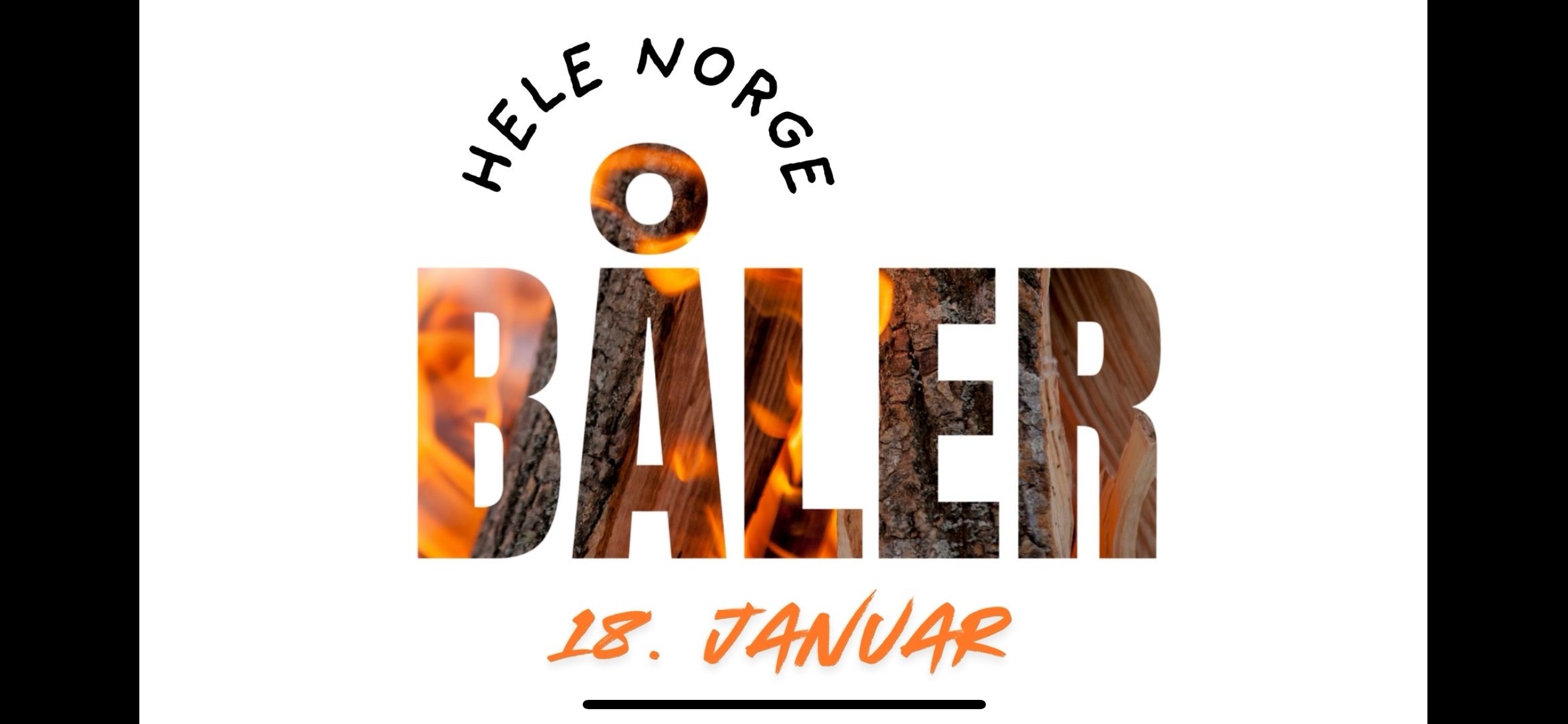 Hele Norge båler 18 januar 2025 bilde