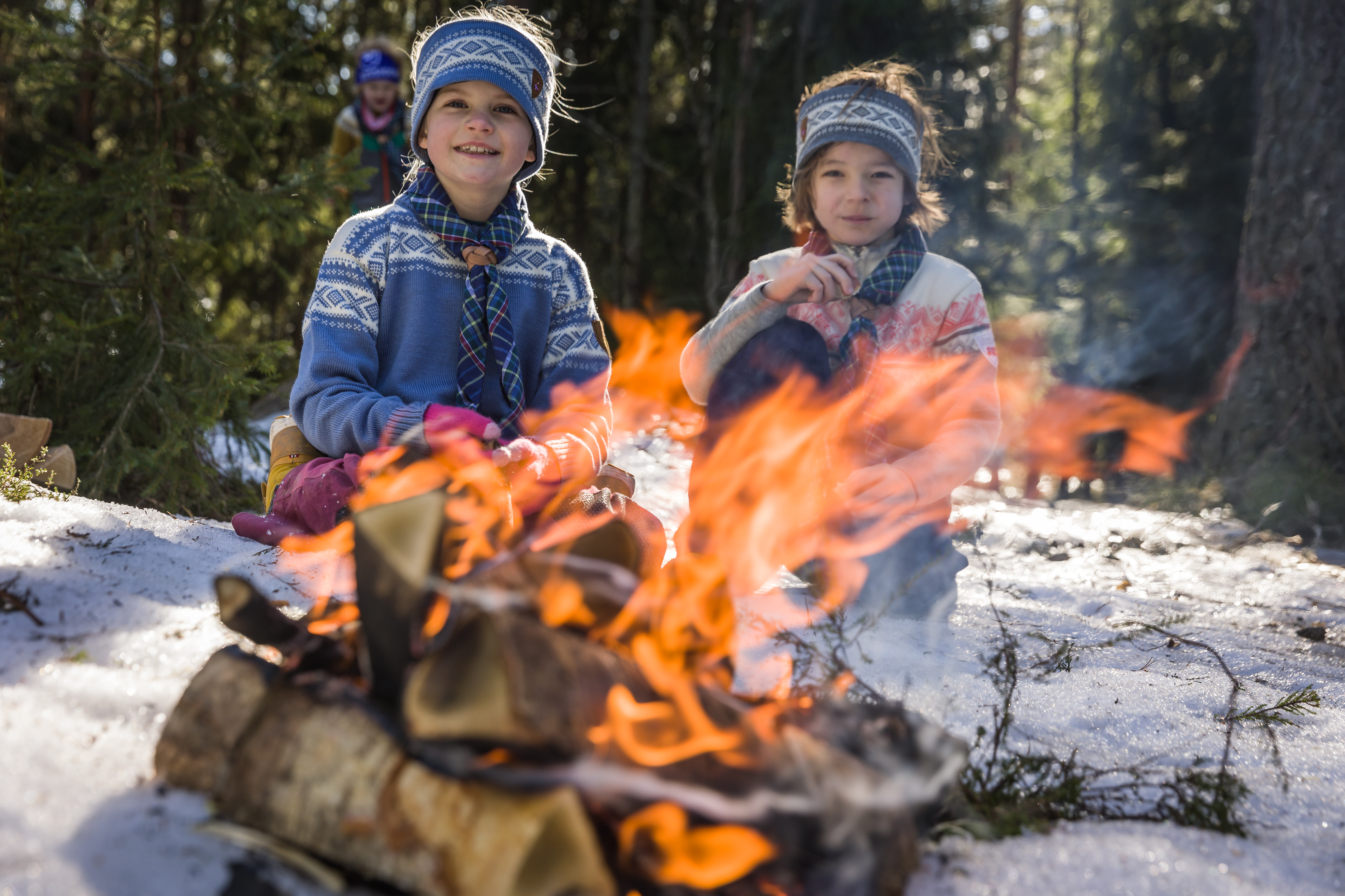 To sma speidere foran bal NOU 01373 Foto Alexander Vestrum