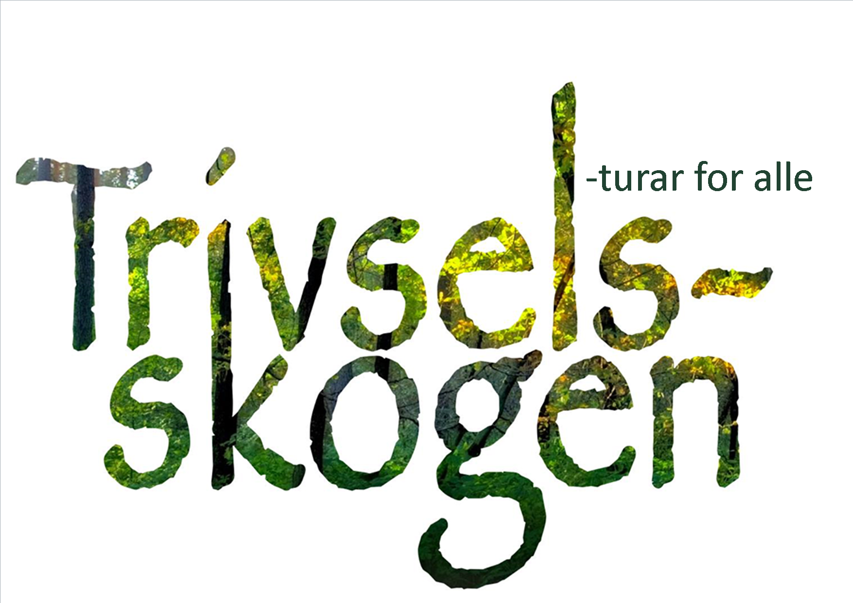 Trivselsskogen Delt Slagord grønn logo