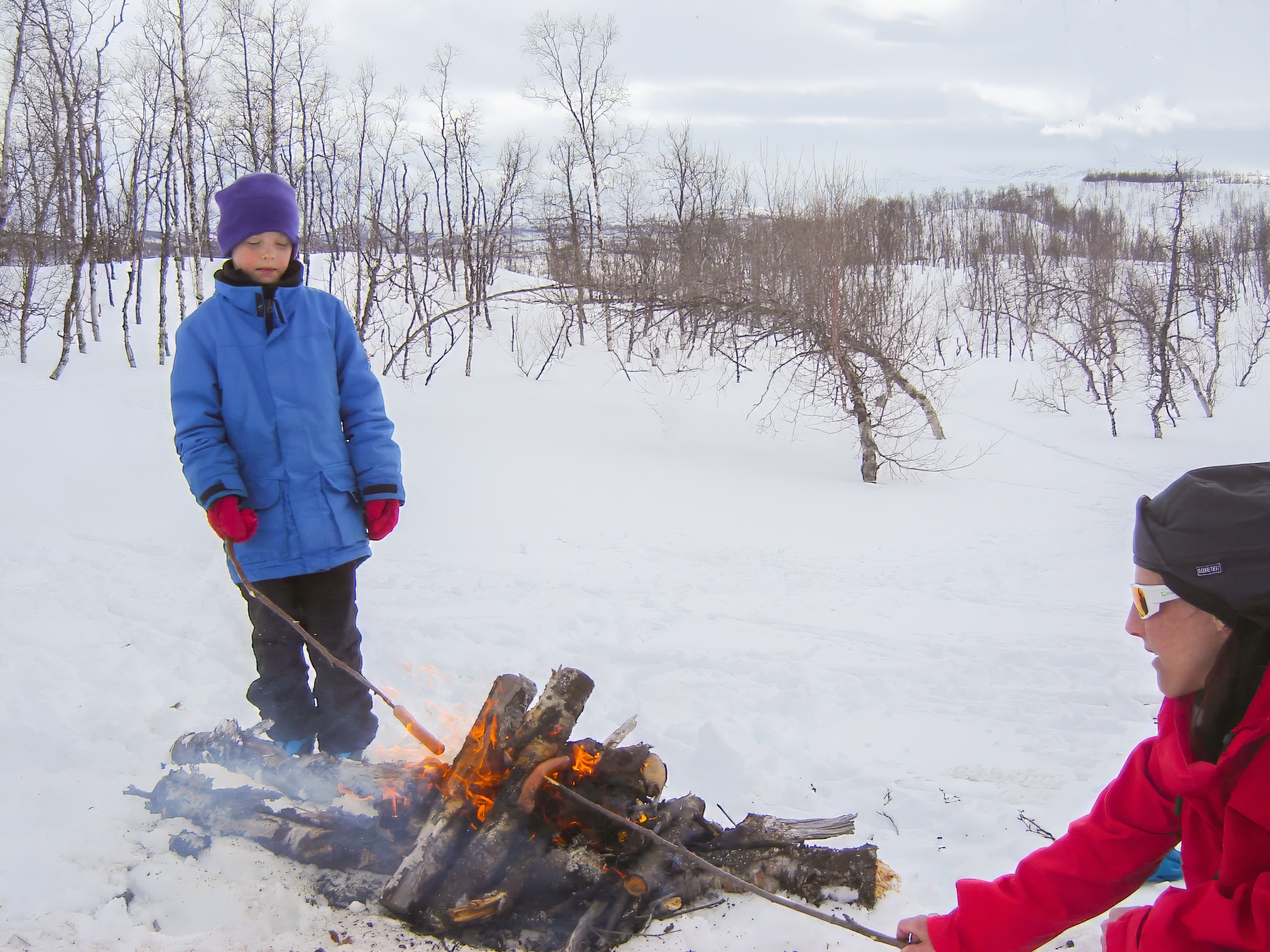 Vinter bål