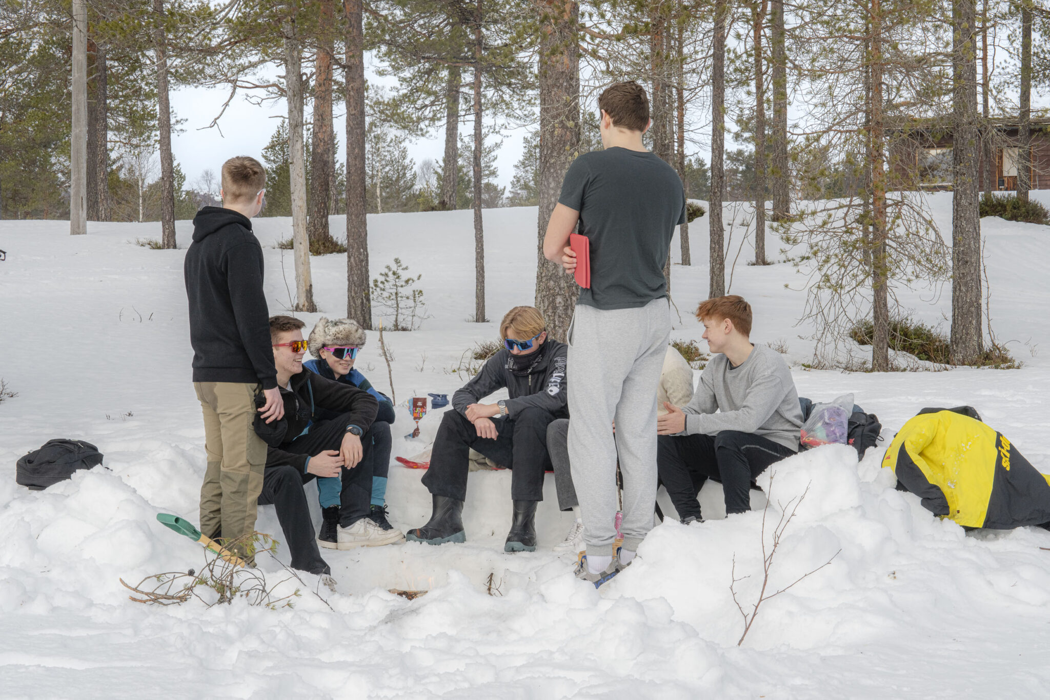 Vinterdag ute Igltjønna Foto Allsidigdesign