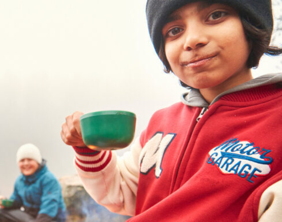 Elever ved 5.klasse på Haugen skole i Oslo var med ut på «Turmat fra hele verden», et verktøy for å få med flere ut på tur.