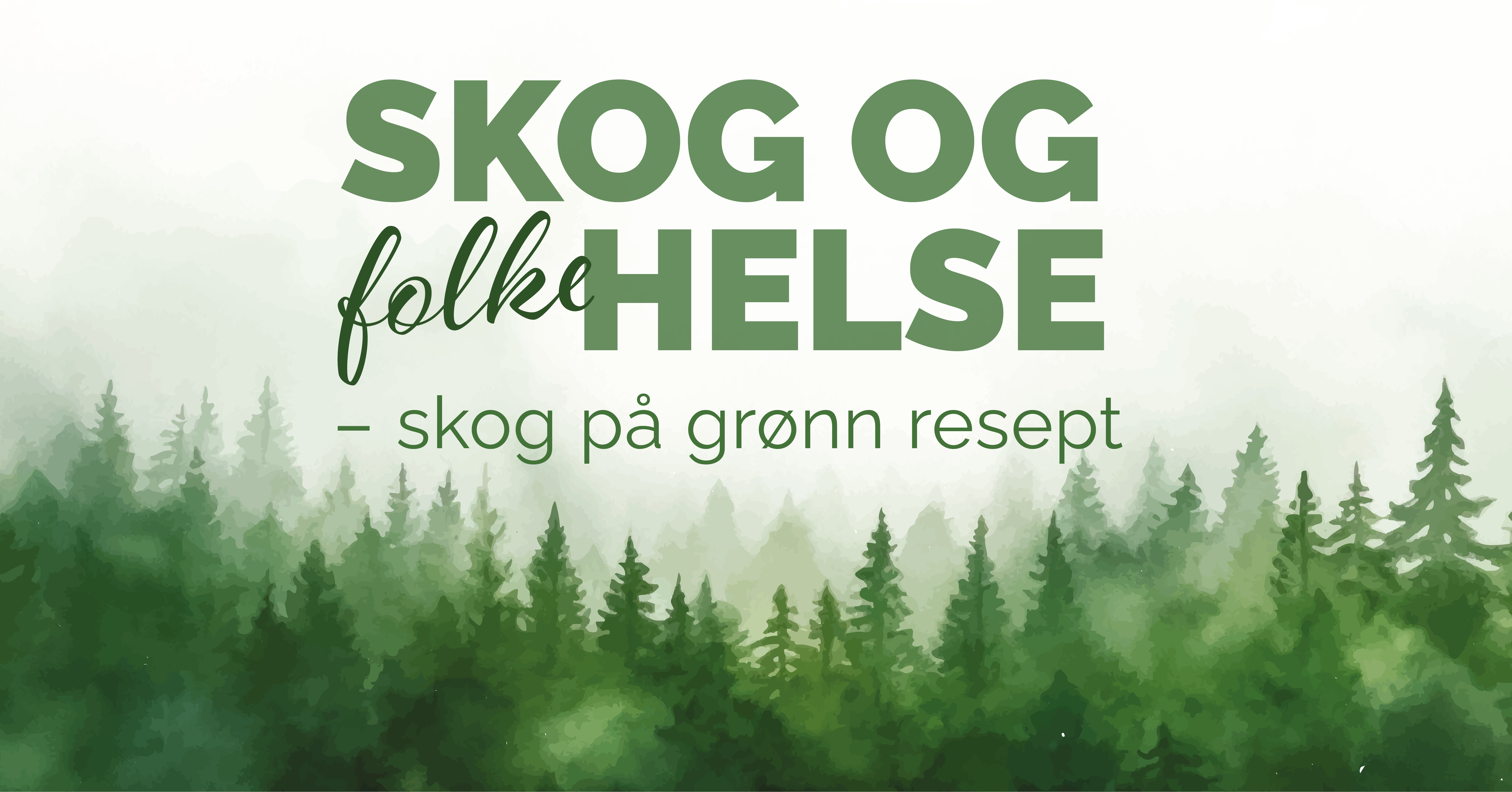 Skog og helse bannerbilde grønn resept 1920x1005 px
