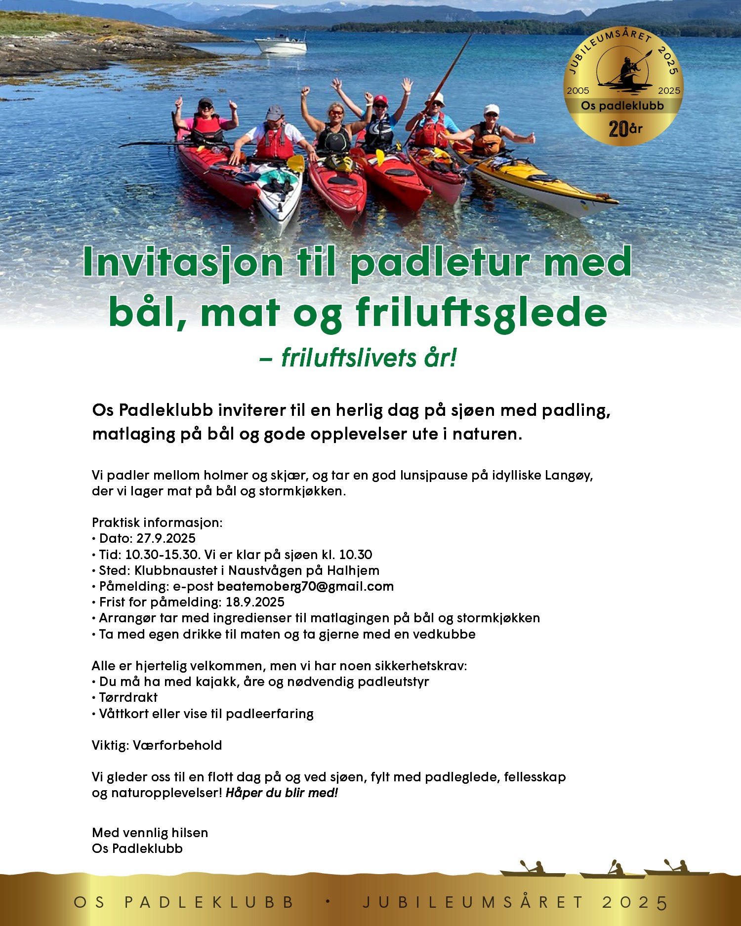Thumbnail Invitasjon padletur 27 09 Facebook 2 1